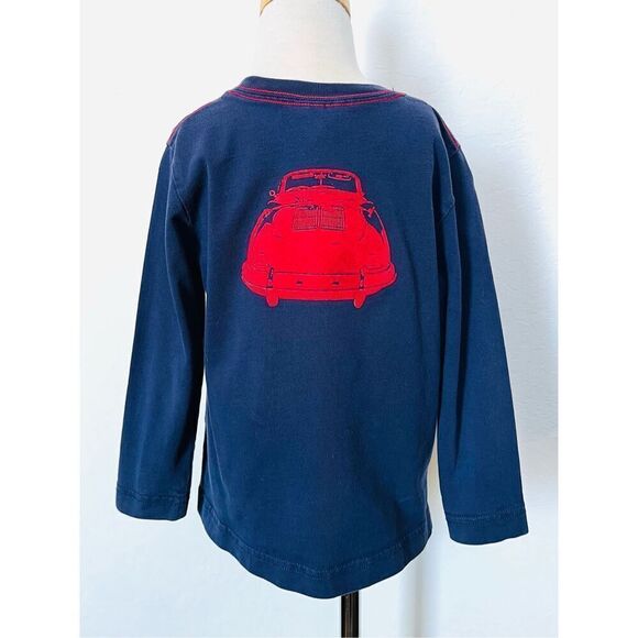 Hanna Andersson Kids 4 (100) Sueded Graphic Car Long Sleeve Tee BUY 2 GET 1 FREE - Picture 3 of 6